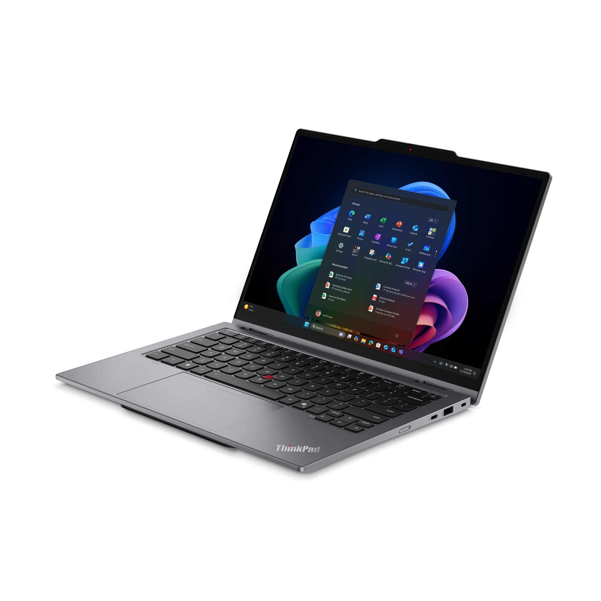 Lenovo ThinkPad X1 2-in-1 Gen 11 21V9 - Aura Edition - Flip-Design - Intel Core Ultra 7 355 / 2.3 GHz - Evo - Win 11 Pro - Intel Graphics - 32 GB RAM - 512 GB SSD, NVMe - 35.6 cm (14")