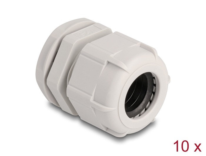 Delock Kabelverschraubung (M25) - Grau (Packung mit 10)