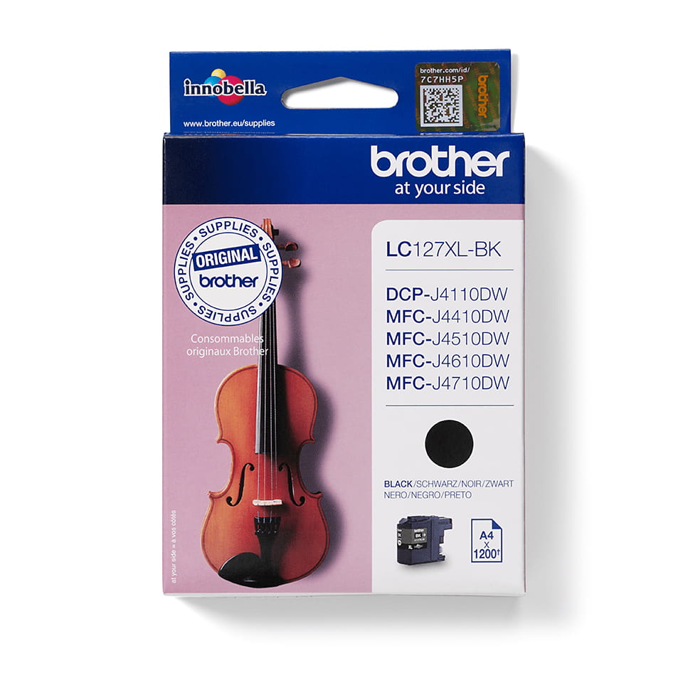 Brother LC127XLBK - Sehr hohe Ergiebigkeit - Schwarz