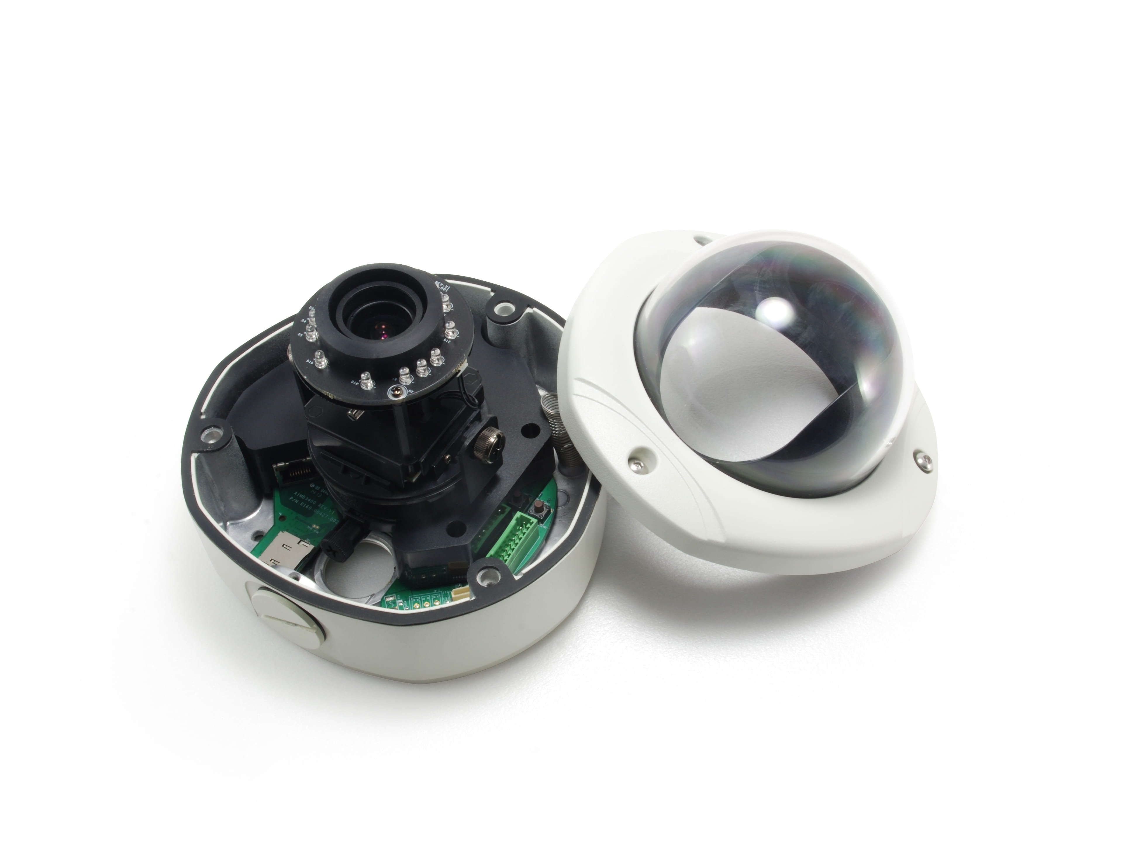 LevelOne Fixed Dome Network Camera, 3-Megapixel, Outdoor, PoE 802.3af, Day & Night, IR LEDs, WDR, IP-Sicherheitskamera, Draußen, Kabelgebunden, CE, FCC, ONVIF, IK10, NEMA 4X, Decke/Wand, Schwarz, Weiß