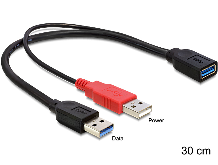 Delock USB-Kabel - USB Typ A (W) zu USB (nur Strom)