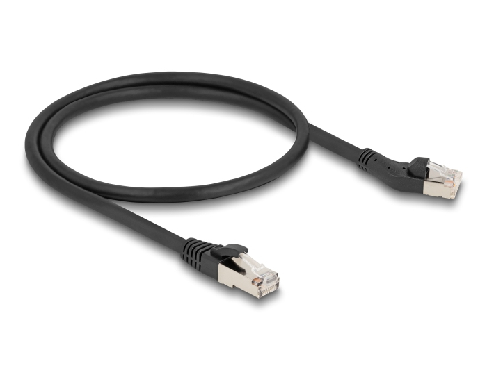 Delock Patch-Kabel - RJ-45 (M) links abgewinkelt zu RJ-45 (M)