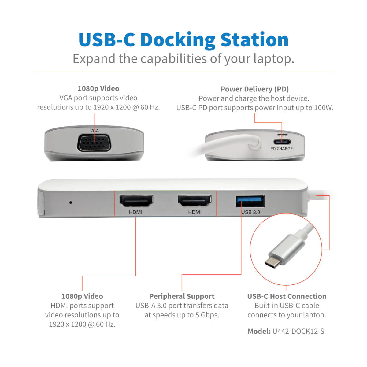 Tripp Eaton Tripp Lite Series USB C Docking Station
