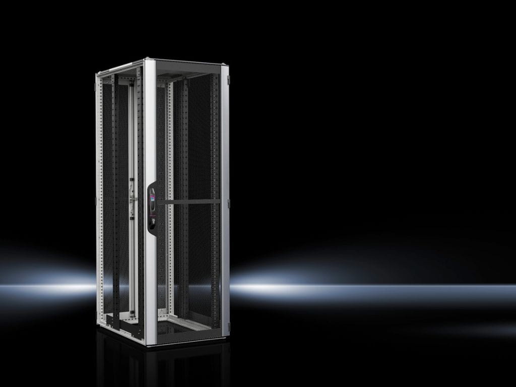 Rittal 5333.816, Freistehendes Gestell, 52U, Sperrschloss, Schwarz, Grau