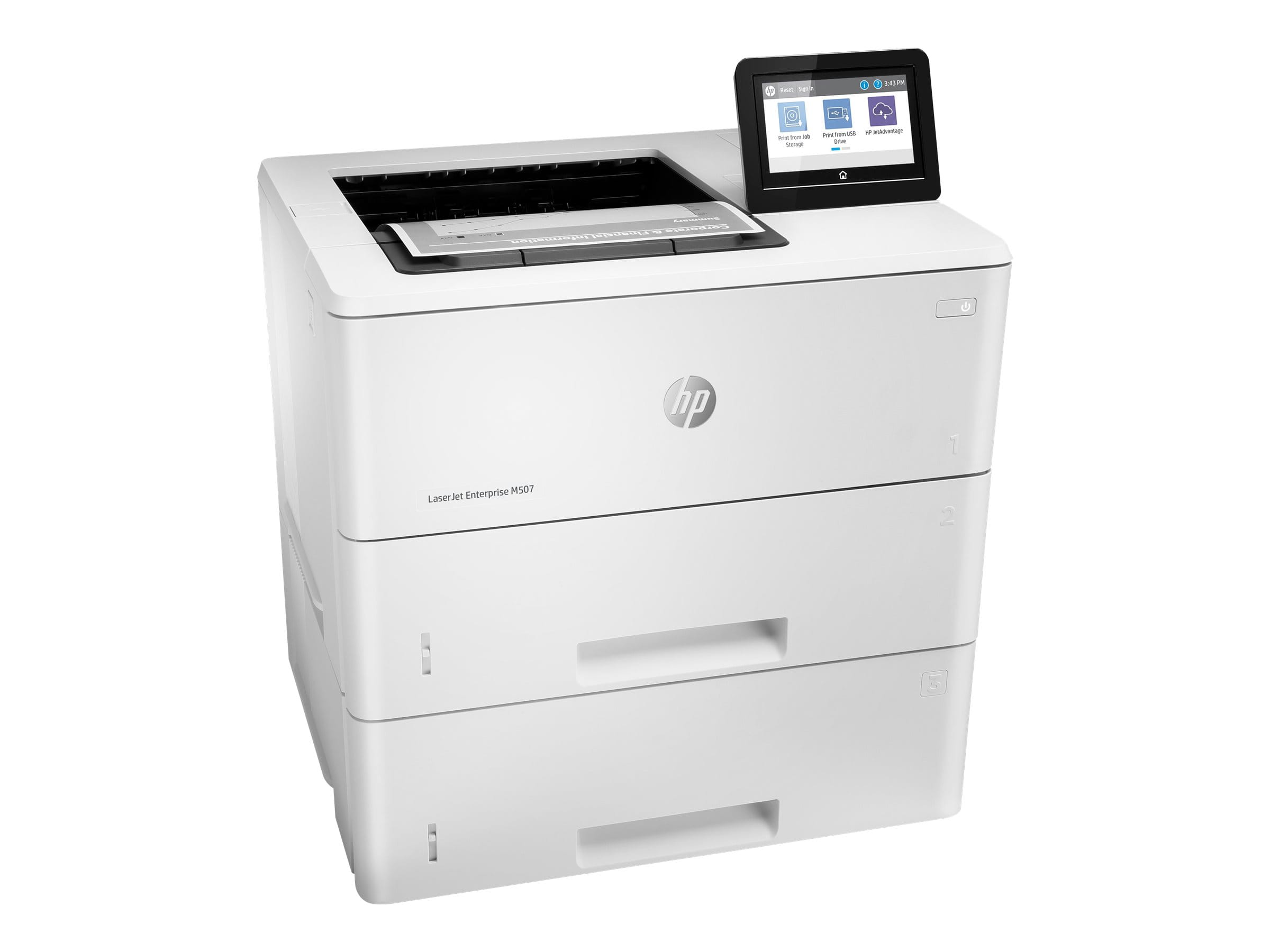 HP LaserJet Enterprise M507x - Drucker - s/w