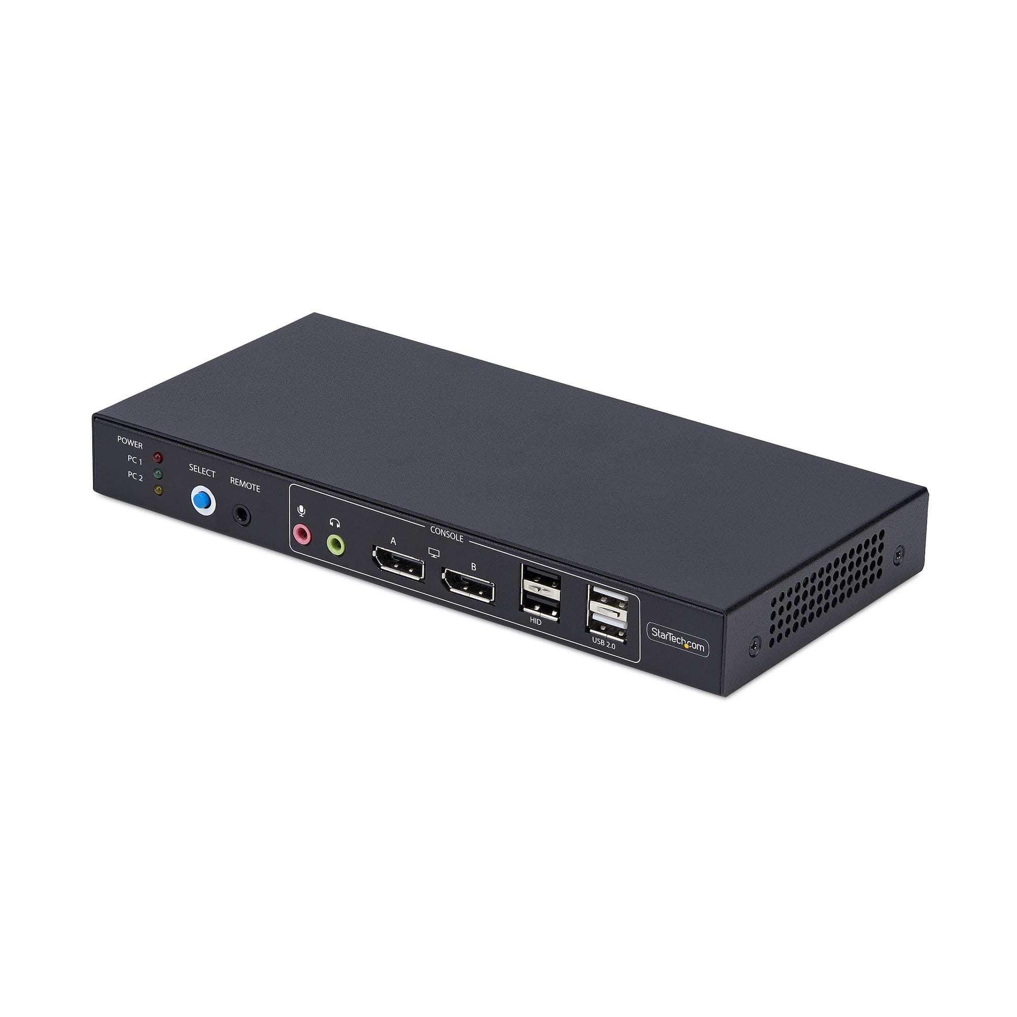 StarTech.com 2-Port Dual-Monitor DP KVM Switch