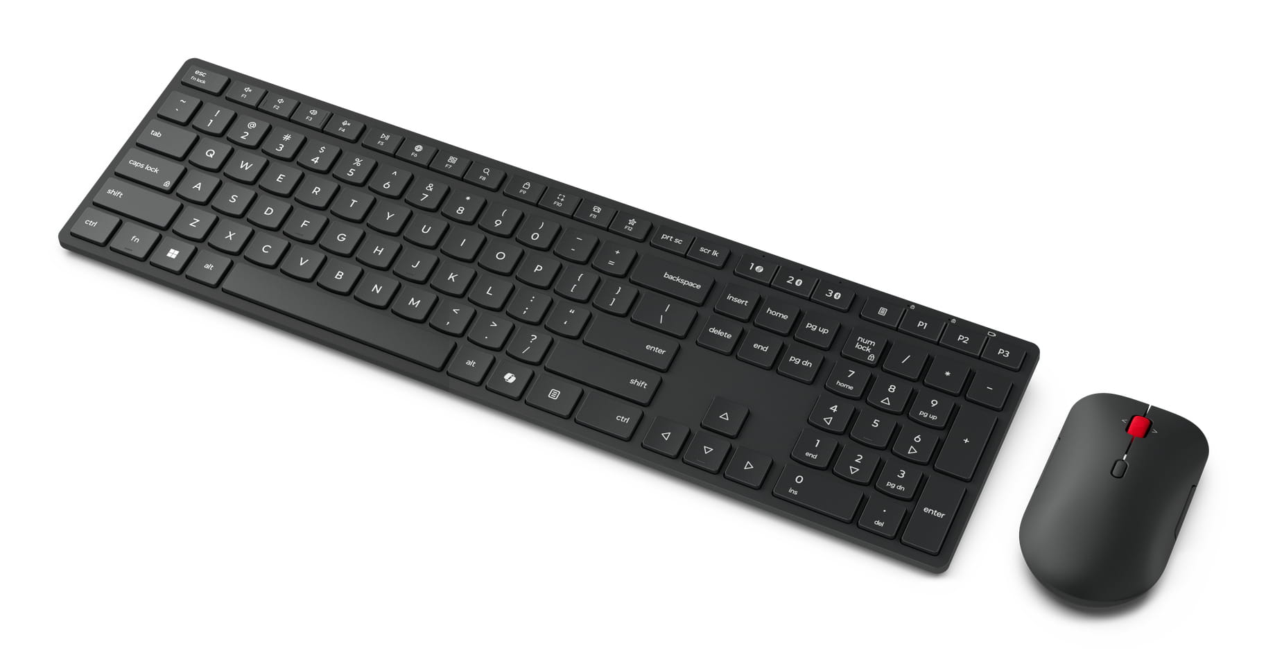 Lenovo 4X31S04811, Volle Größe (100%), Kabellos, RF Wireless + Bluetooth, Schwarz, Maus enthalten