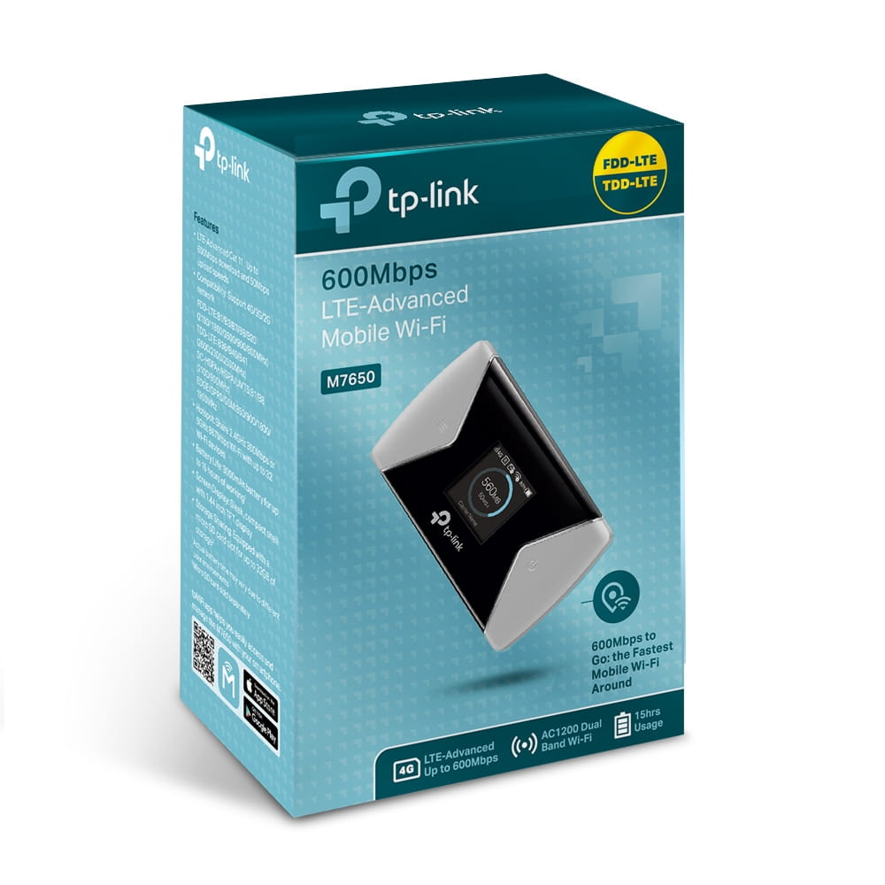 TP-LINK M7650 - Mobiler Hotspot - 4G LTE Advanced