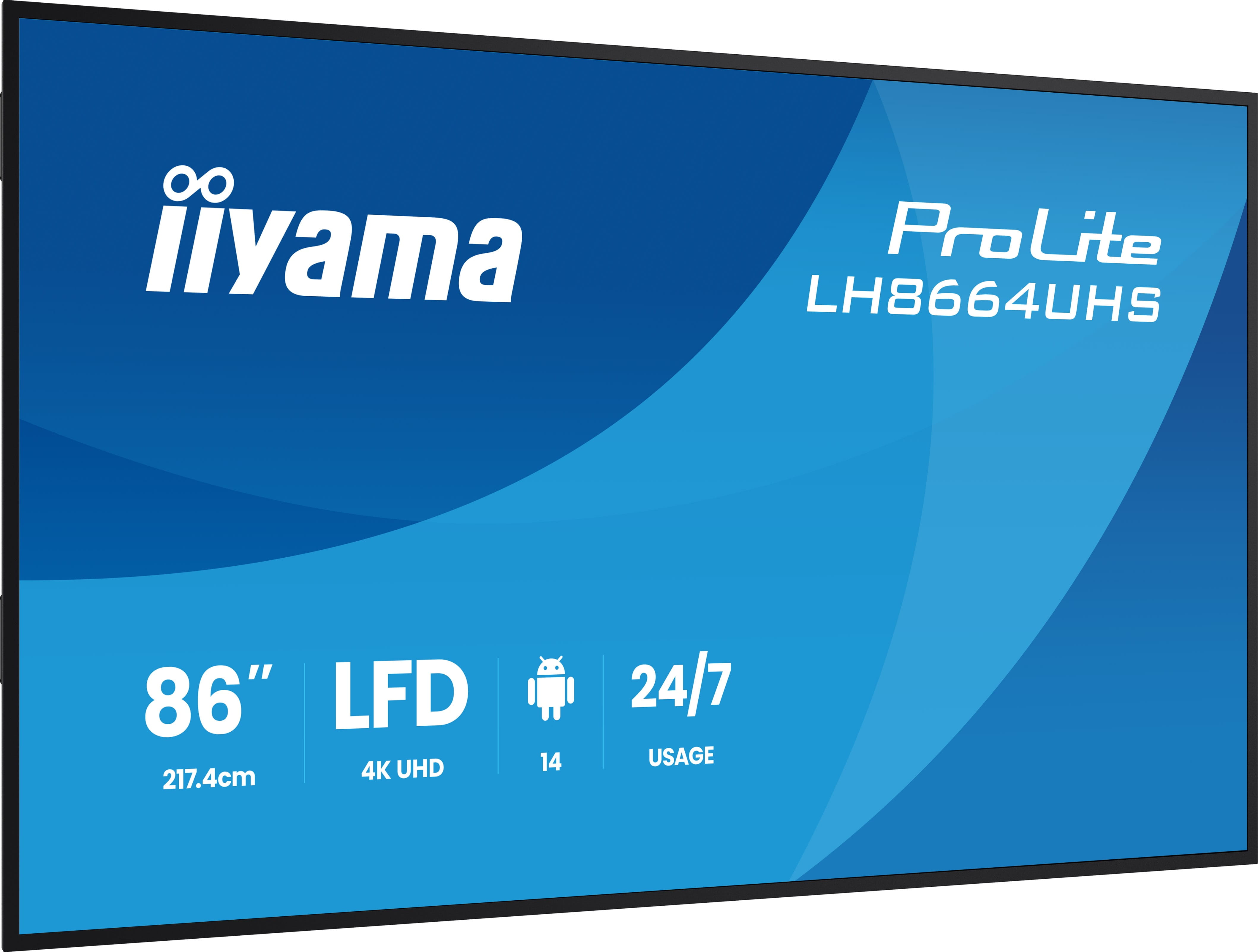 Iiyama ProLite LH8664UHS-B3AG - 218 cm (86") Diagonalklasse (217.4 cm (85.6")