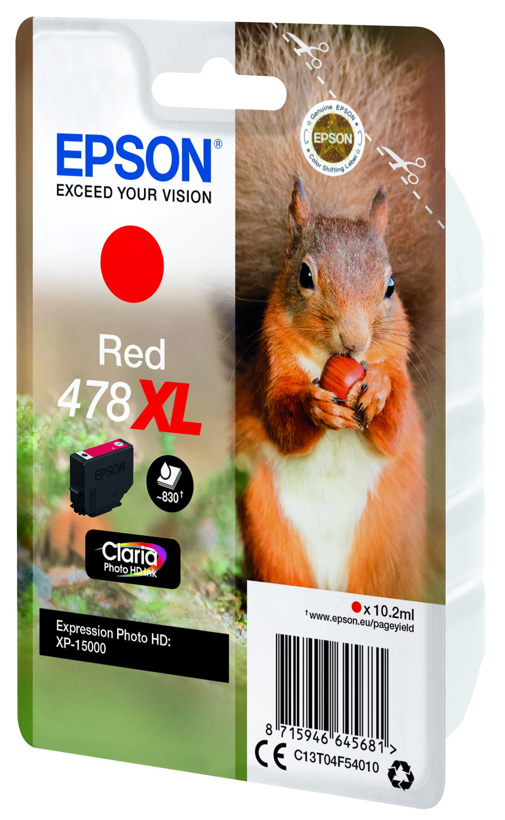 Epson 478XL - 10.2 ml - mit hoher Kapazität - Rot