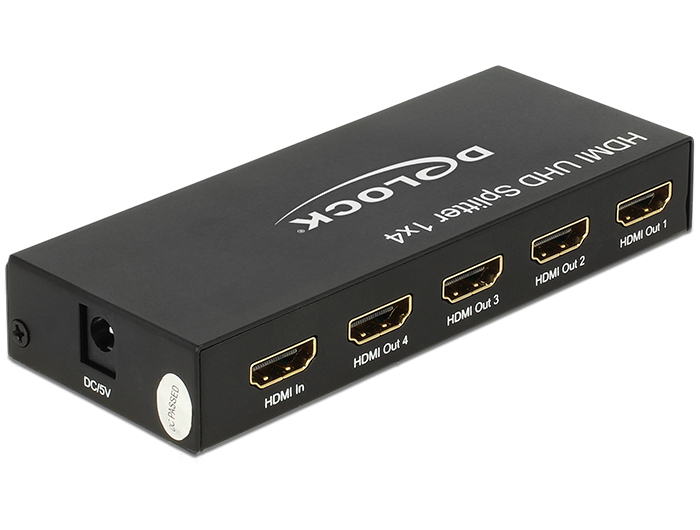 Delock HDMI UHD Splitter 1 x HDMI in > 4 x HDMI