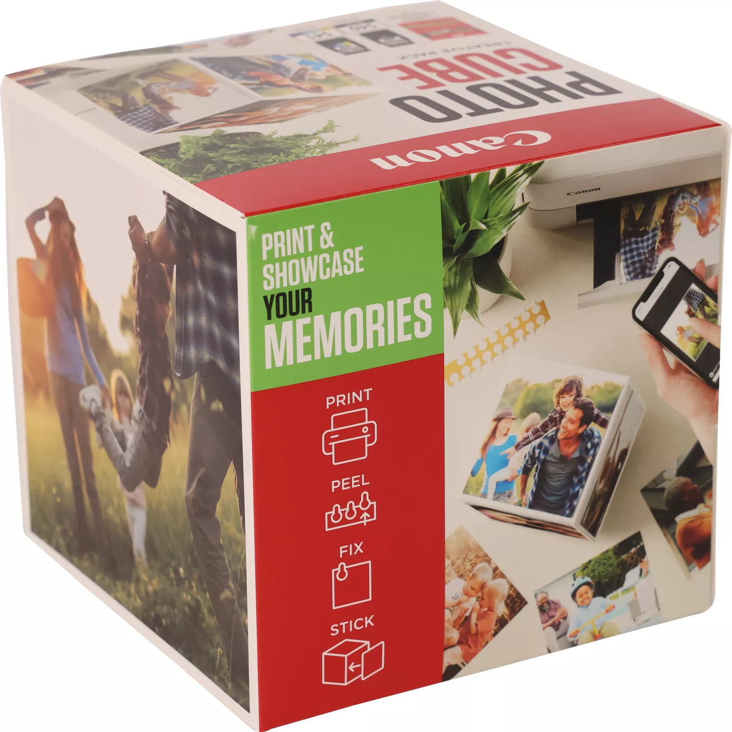 Canon Photo Cube Creative Pack - Glänzend - 2er-Pack - Schwarz, Farbe (Cyan, Magenta, Gelb)
