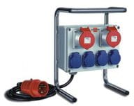 Brennenstuhl 1153750, 2 m, Schwarz, Blau, Rot, Silber, 6 AC-Ausgänge, 16 A, 2,6 kg, Schwarz
