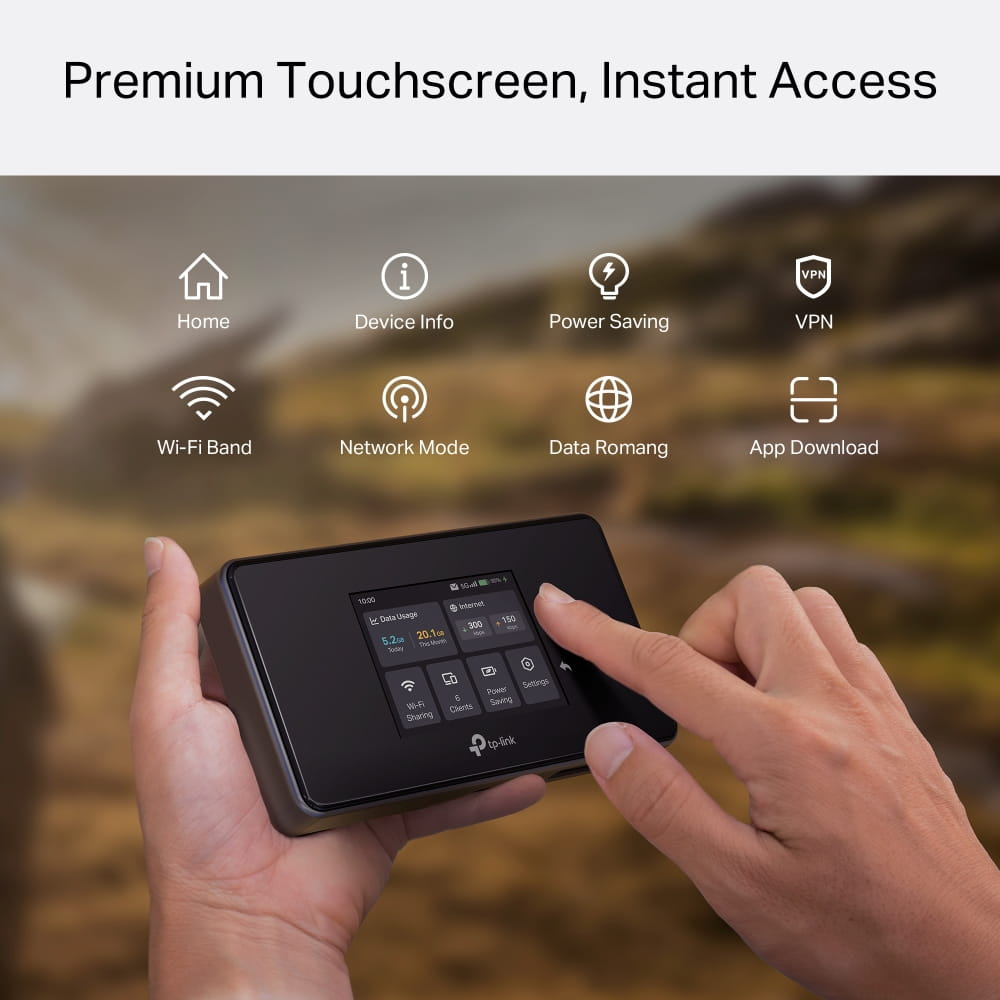 TP-LINK M8550(EU), Router für Mobilfunknetz, Schwarz, Tragbar, 802.11a, 802.11b, 802.11g, Wi-Fi 4 (802.11n), Wi-Fi 5 (802.11ac), Wi-Fi 6 (802.11ax), 200 Mbit/s, 4G, 5G, LTE TP-LINK M8550(EU), Router für Mobilfunknetz, Schwarz, Tragbar, 802.11a, 802.11b, 802.11g, Wi-Fi 4 (802.11n), Wi-Fi 5 (802.11ac), Wi-Fi 6 (802.11ax), 200 Mbit/s, 4G, 5G, LTE