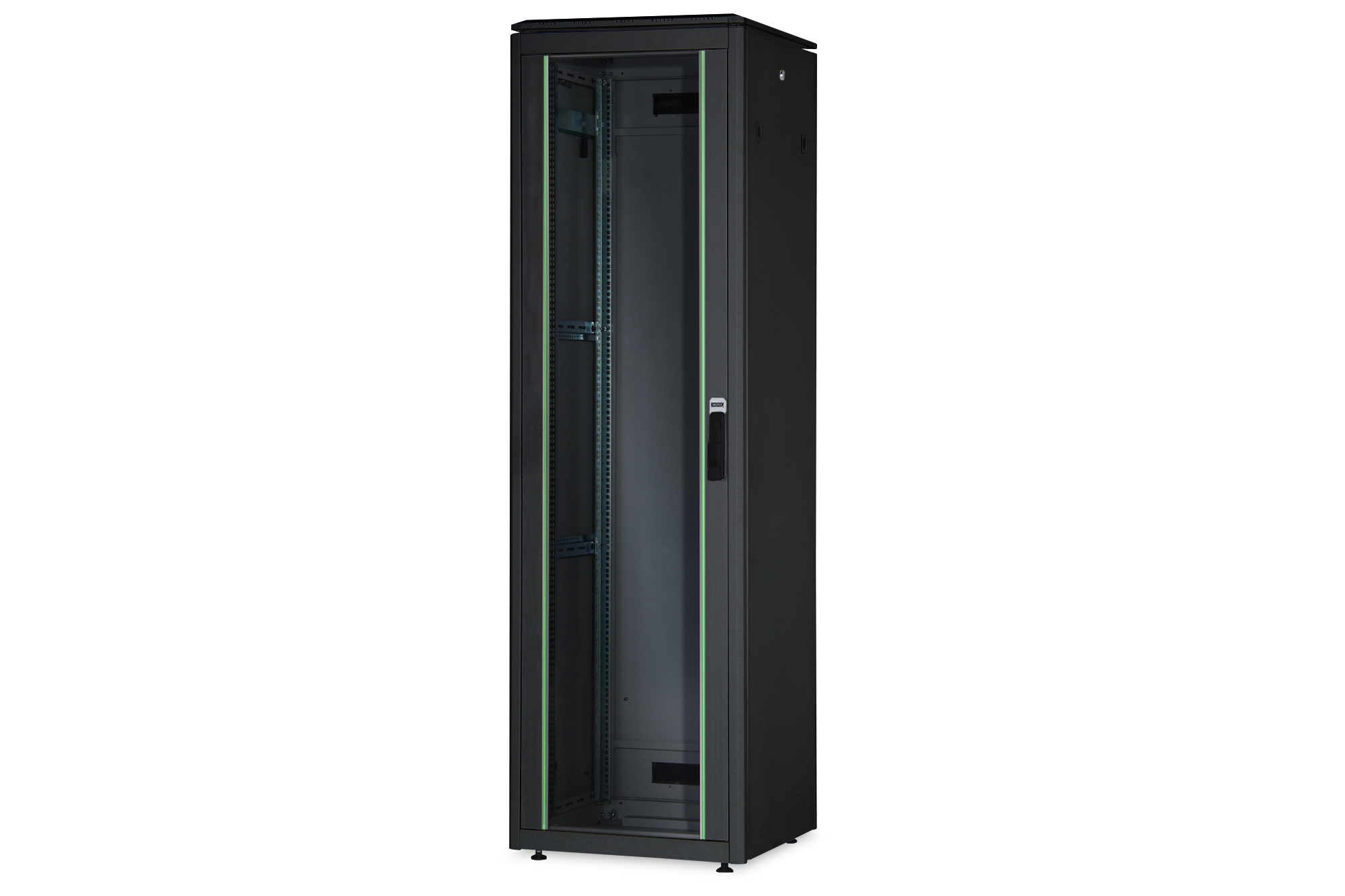 DIGITUS Professional Unique DN-19 36U-6/8-B-1 - Schrank Netzwerkschrank - Schwarz, RAL 9005 - 36U - 48.3 cm (19")