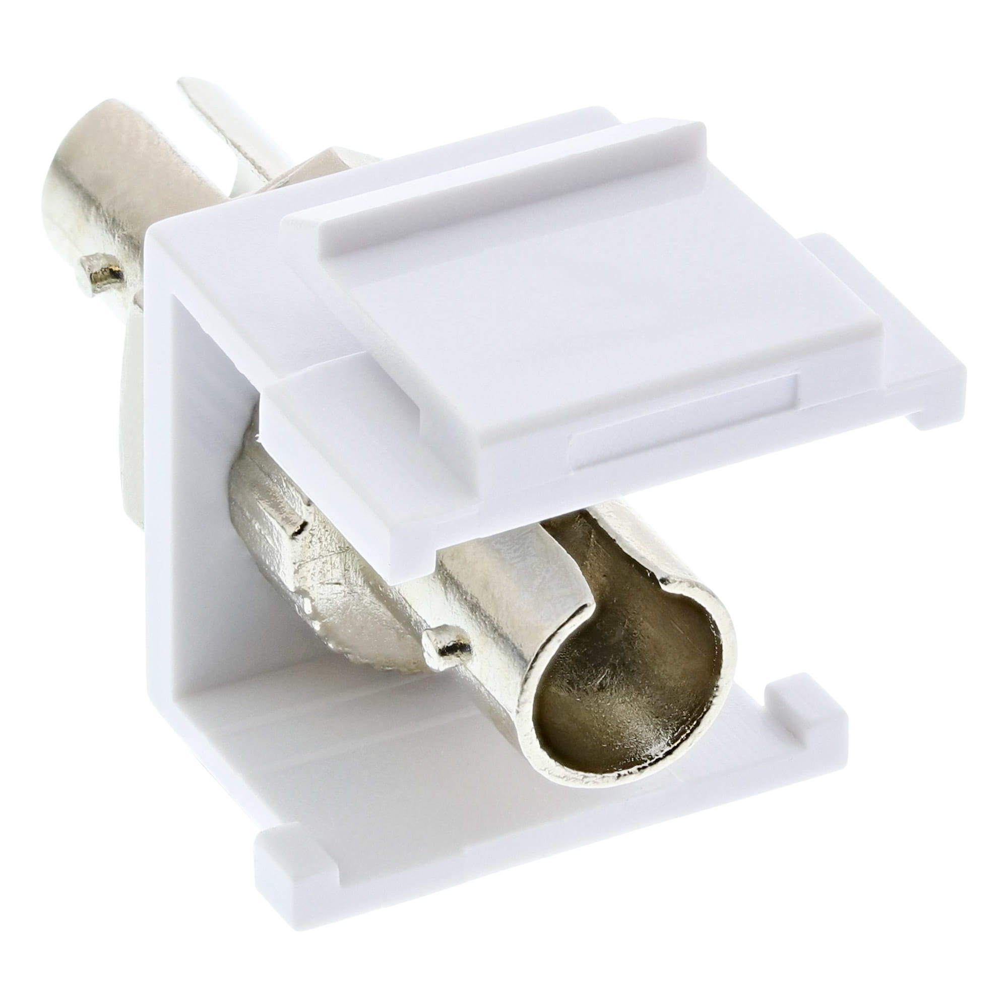 InLine LWL Keystone Snap-in Kupplung - Simplex ST/ST - multimode - Keramik-Hülse