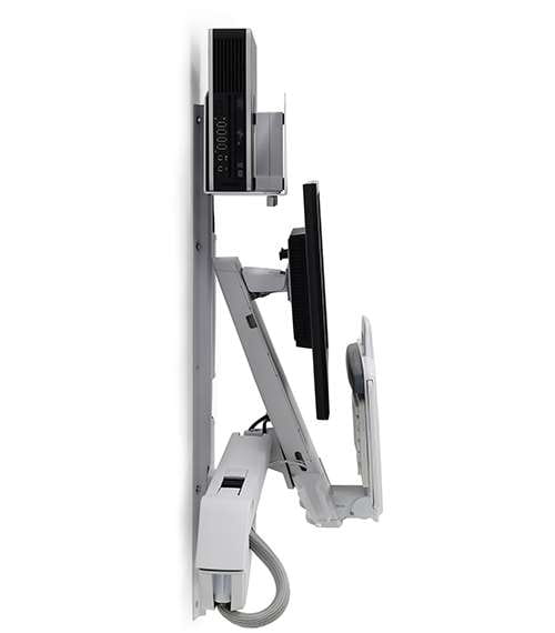 Ergotron Sit-Stand Combo System Mit CPU-Halter klein - Befestigungskit (Tastatur-Tablett, CPU Wandhalterung, einstellbarer Monitorarm) Ergotron Sit-Stand Combo System Mit CPU-Halter klein - Befestigungskit (Tastatur-Tablett, CPU Wandhalterung, einstellbarer Monitorarm)