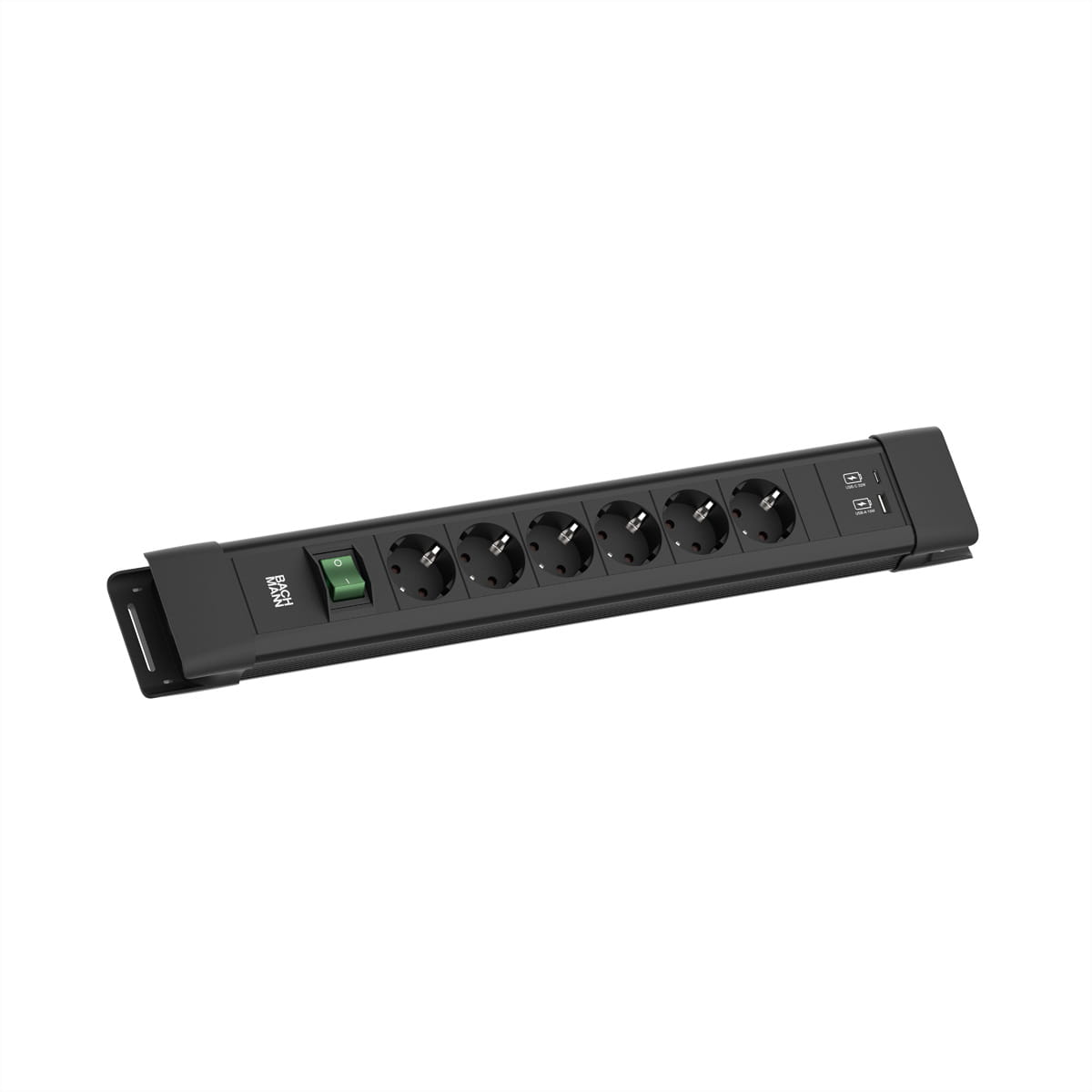 Bachmann Steckdosenleiste CONNECTUS 6xCEE7/3 1xSchalter 1xUSB A/C 22W CEE7/7 - Steckdosenleiste