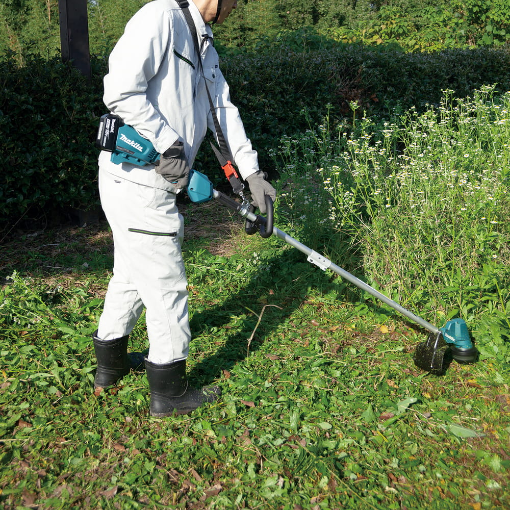 Makita DUR192LRT1, Rasentrimmer, J-Typ-Griff, 6000 RPM, Schwarz, Türkis, 30 cm, 87,8 dB