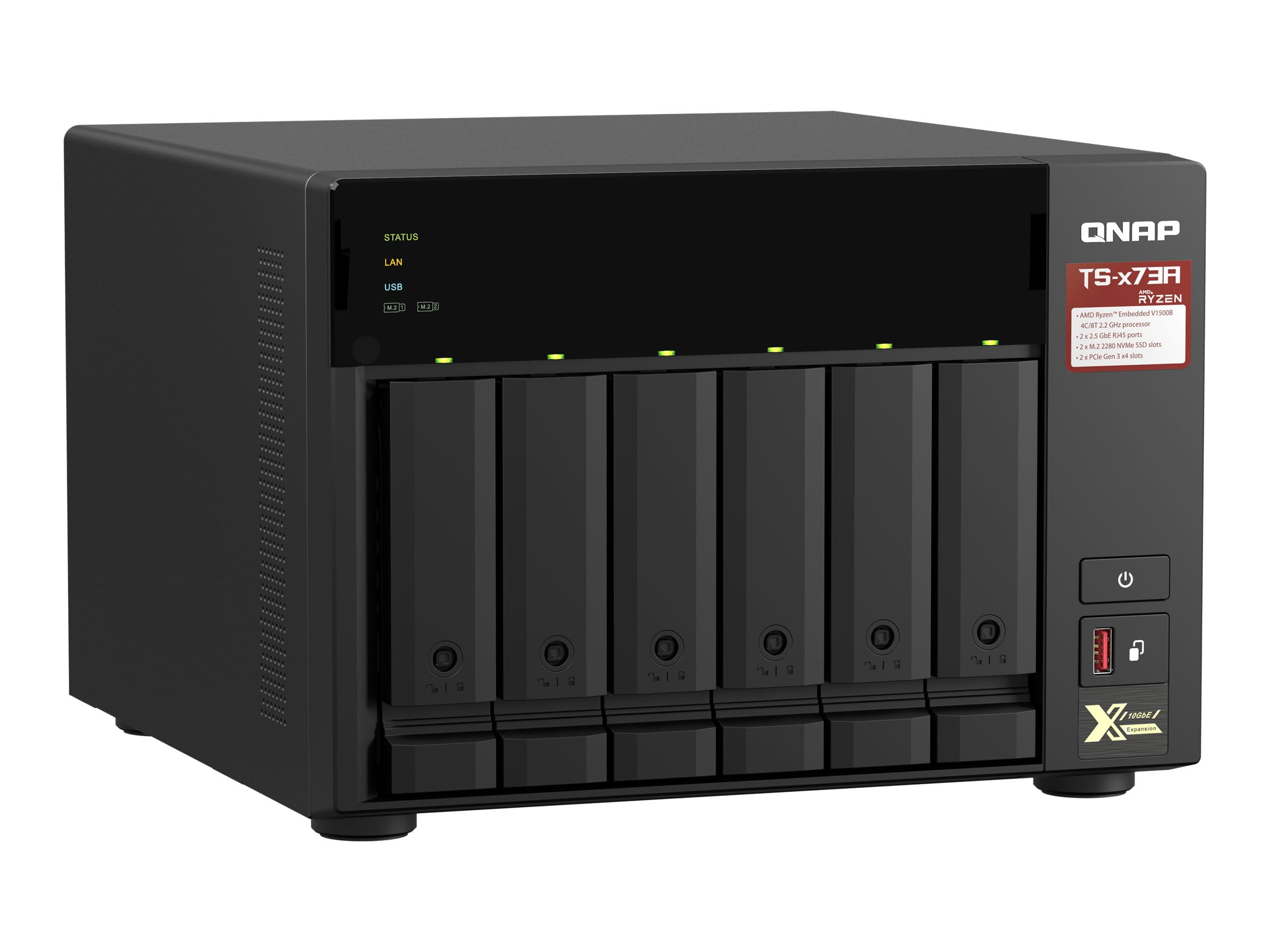 QNAP TS-673A - NAS-Server - 6 Schächte - SATA