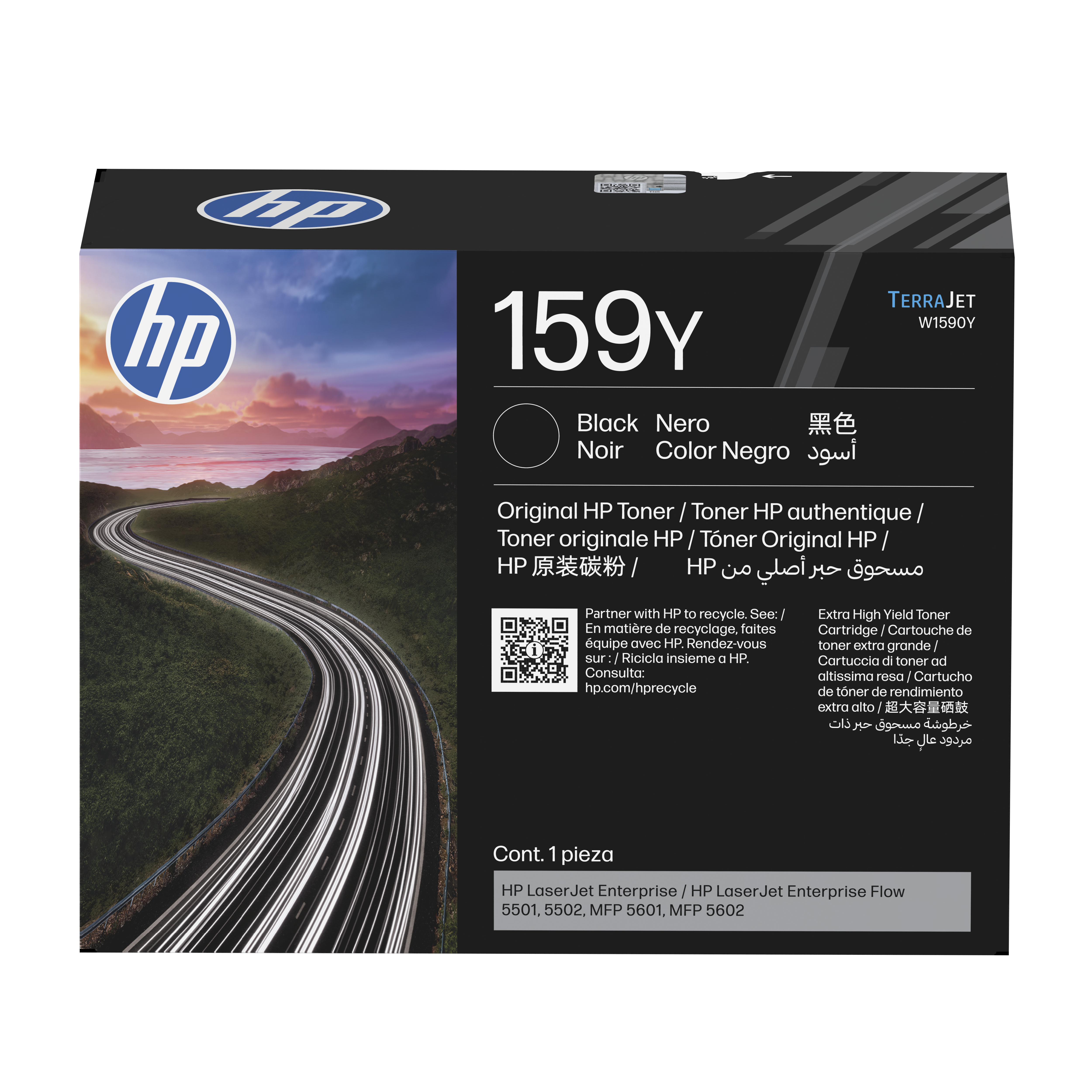 HP 159Y - Besonders hohe Ergiebigkeit - Schwarz - original - LaserJet - Box - Tonerpatrone (W1590Y)