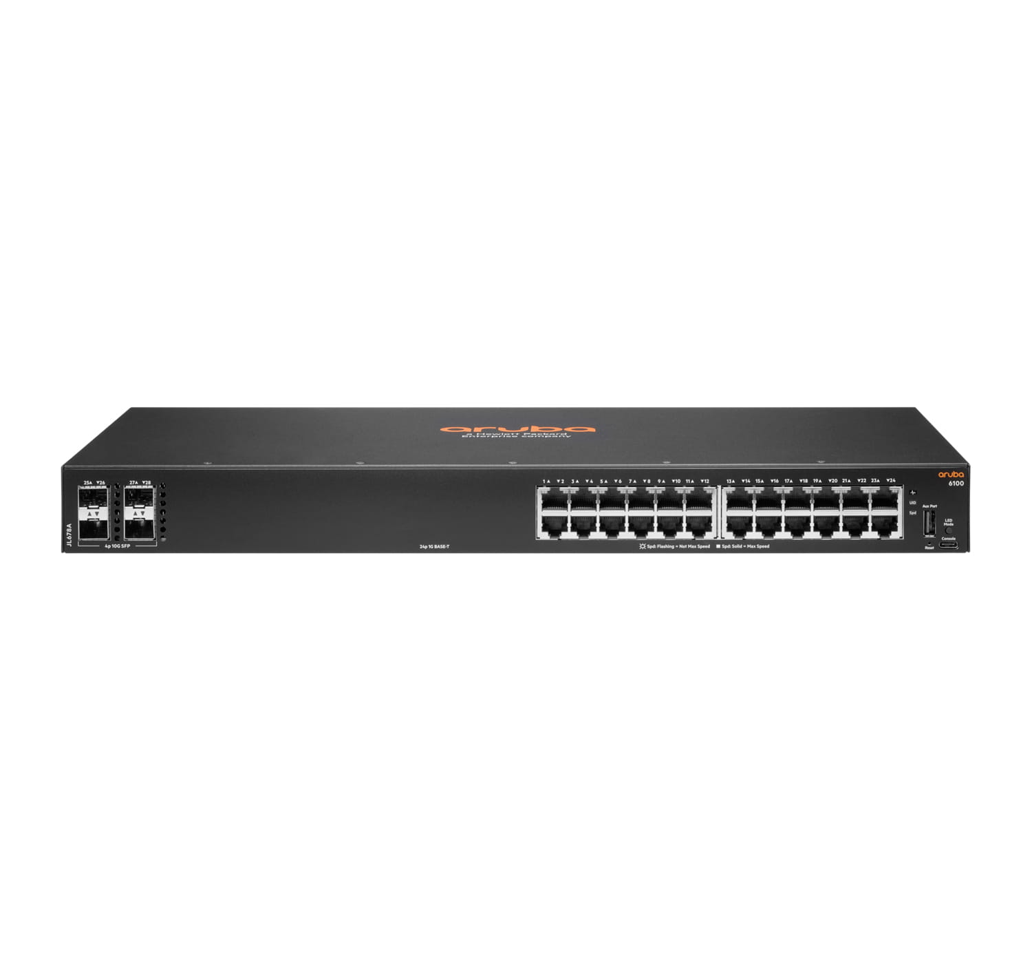 HPE Aruba Networking 6100 24G 4SFP+ Switch - Switch - managed