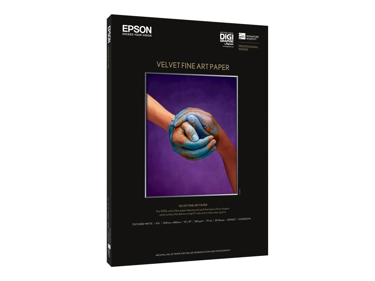 Epson Fine Art Velvet - Velvet - A2 (420 x 594 mm) 25 Blatt Kunstpapier