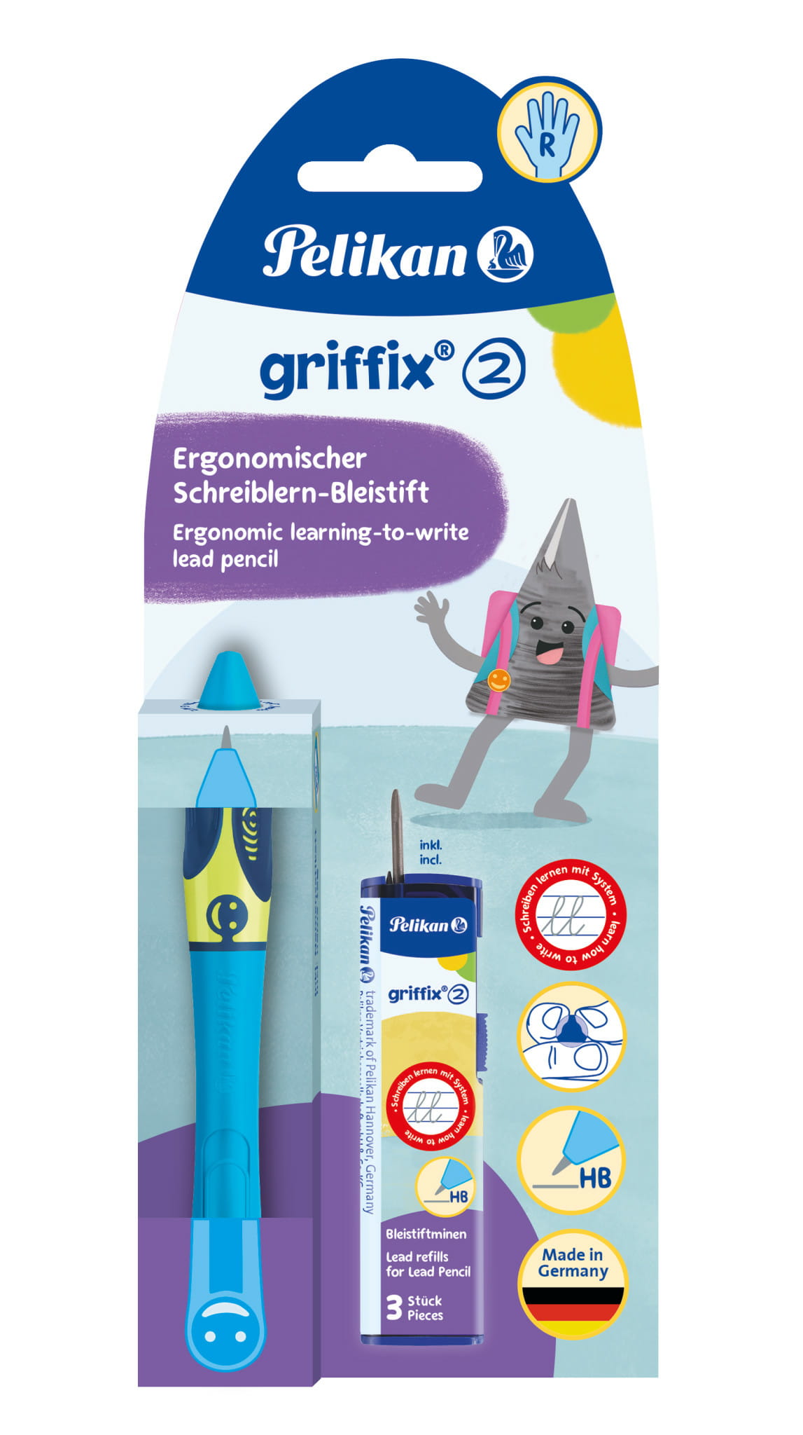 Pelikan Griffix 2 - Druckbleistift - HB - verstellbar