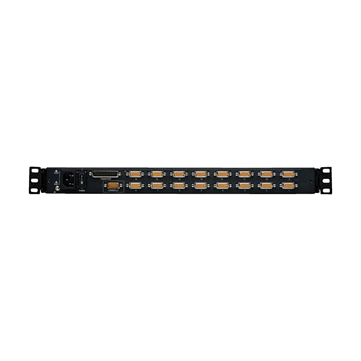 Tripp Eaton Tripp Lite Series 16-Port Rack Console KVM Switch 19" LCD PS2/USB Cables 1U - KVM-Konsole mit KVM-Switch - 16 Anschlüsse - 48.3 cm (19")