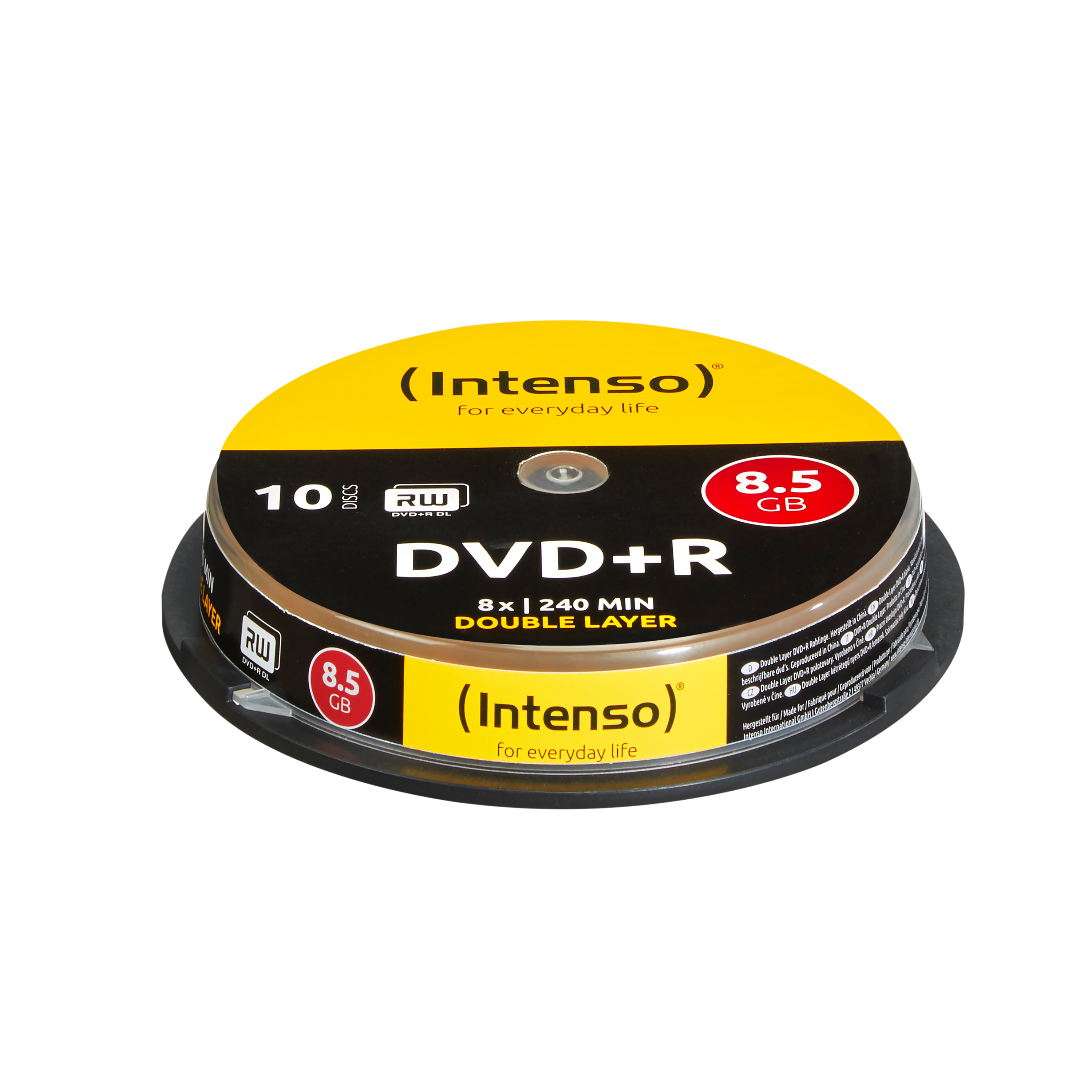 Intenso 10 x DVD+R DL - 8.5 GB 8x - Spindel