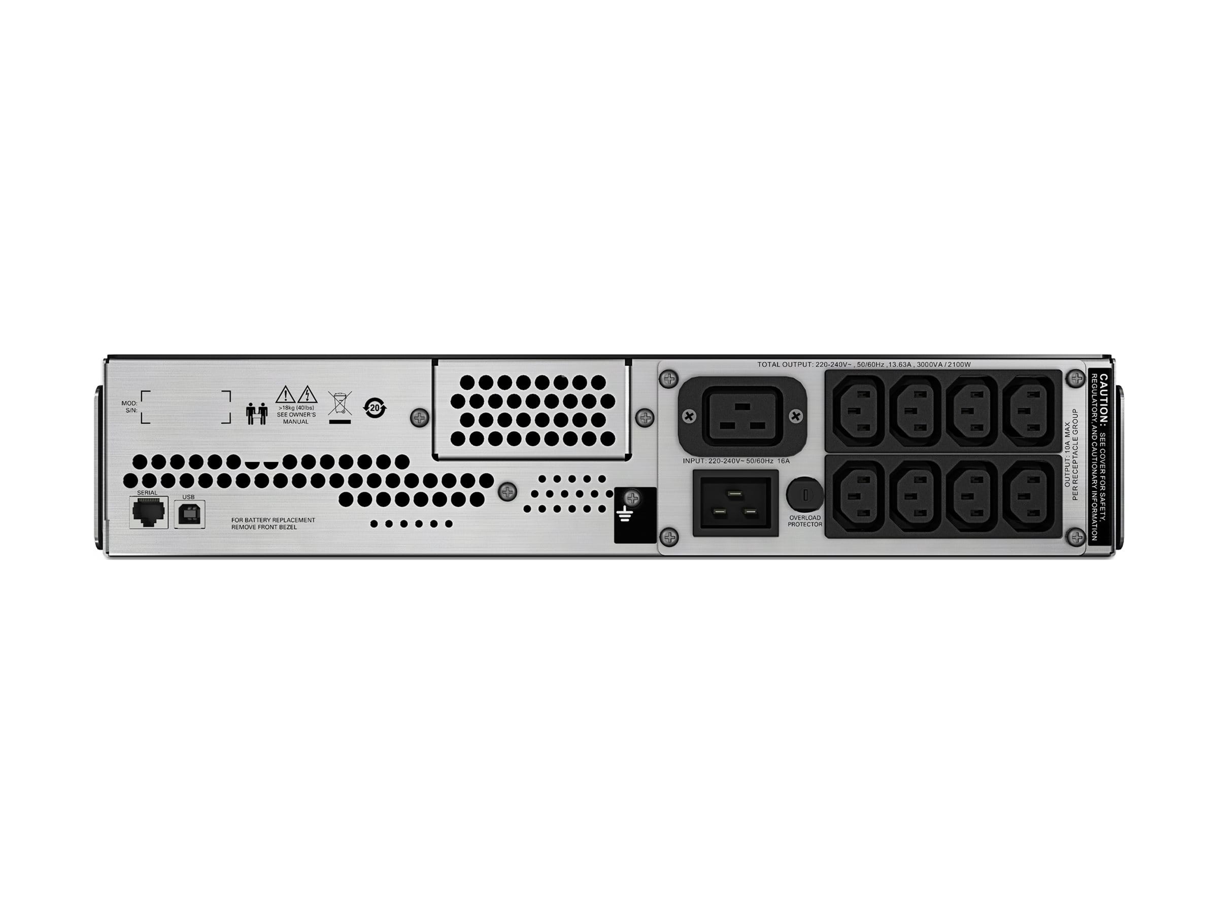 APC Smart-UPS C 3000VA LCD - USV (Rack - einbaufähig) - Line-Interactive-USV