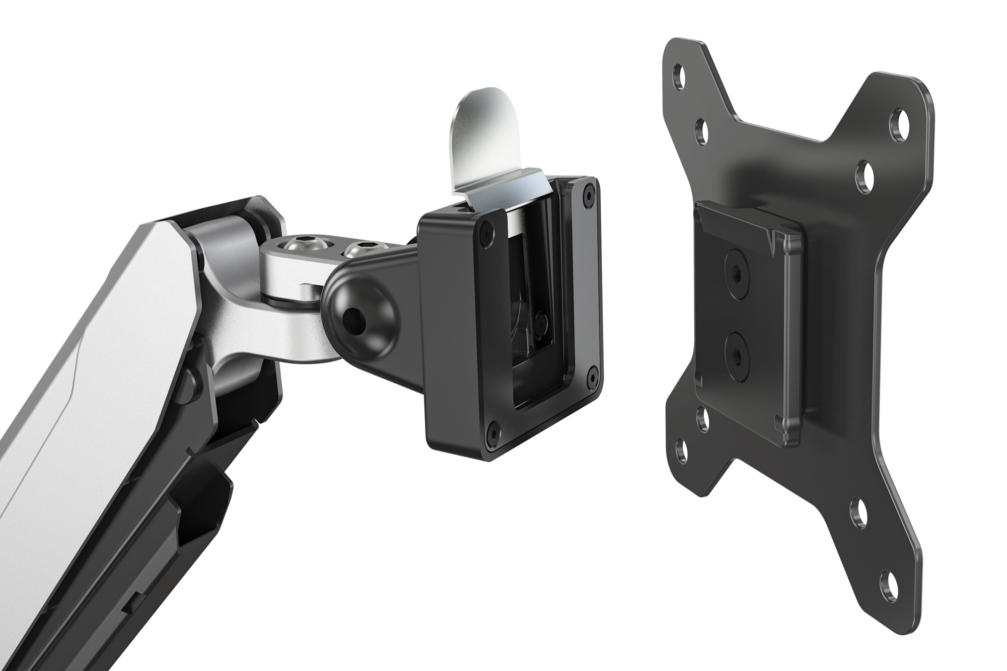 DIGITUS Single Monitorhalter mit Gasdruckfeder und Klemmbefestigung