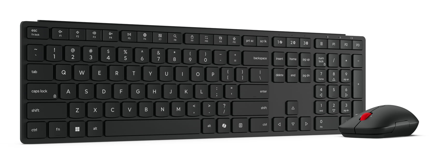 Lenovo 4X31S04811, Volle Größe (100%), Kabellos, RF Wireless + Bluetooth, Schwarz, Maus enthalten