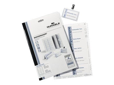 Durable Weiß - 20 Stck. Namensetiketten