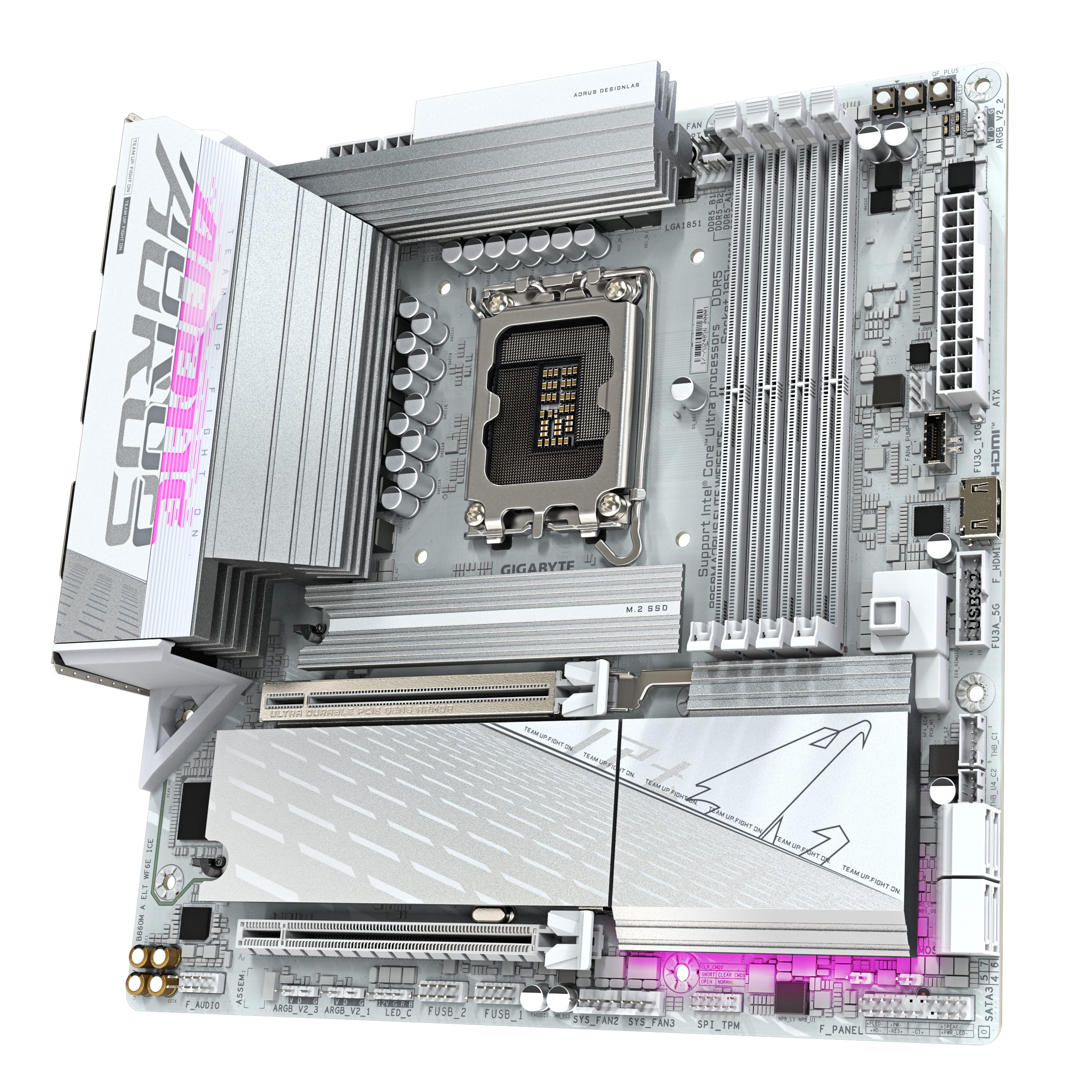 Gigabyte AORUS B860M ELITE WIFI6E ICE - Motherboard - micro ATX - LGA1851 Sockel - AMD B850 Chipsatz - USB4, USB-C 3.2 Gen2, USB 3.2 Gen 2, USB 3.2 Gen 1 - Bluetooth, Wi-Fi 6E, 2.5 Gigabit LAN - Onboard-Grafik (CPU erforderlich)