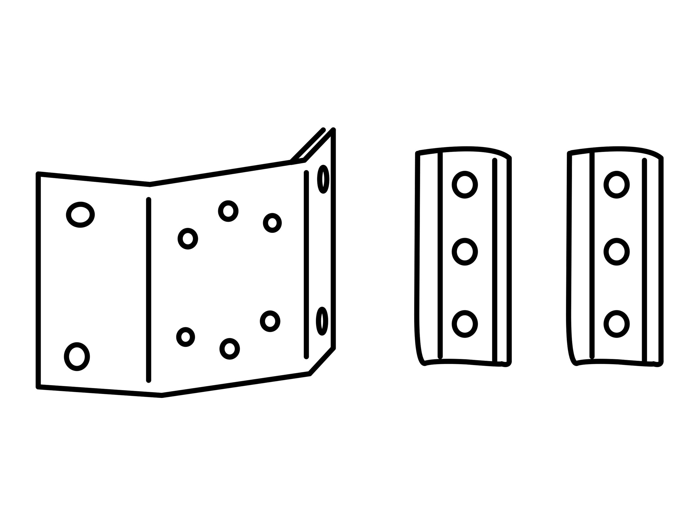 Ergotron T-Slot Bracket Kit - Befestigungsklammer(n) Ergotron T-Slot Bracket Kit - Befestigungsklammer(n)
