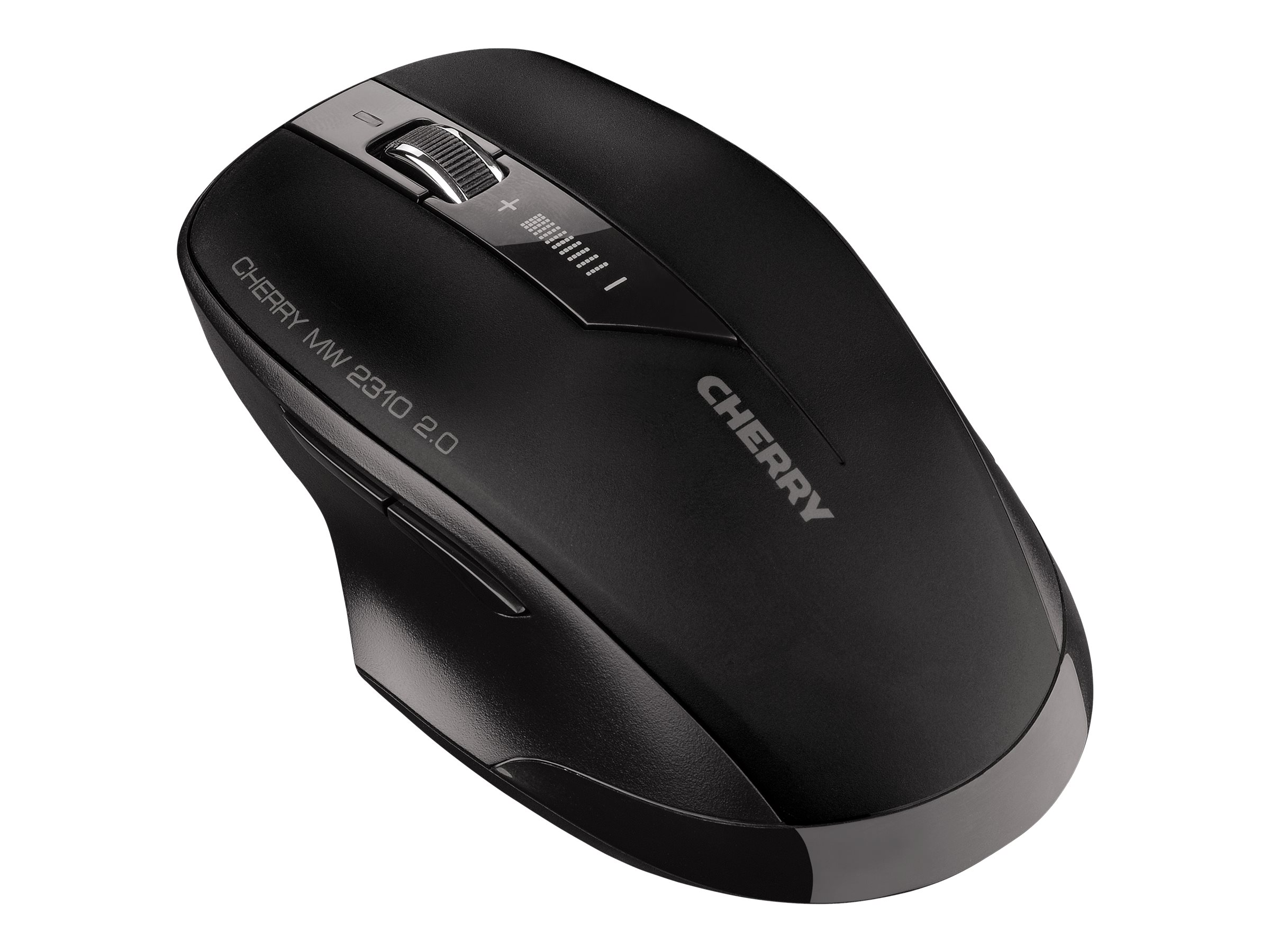 Cherry MW 2310 2.0 - Maus - rechts- und linkshändig - optisch - 6 Tasten - kabellos - RF, 2.4 GHz - kabelloser Empfänger (USB)