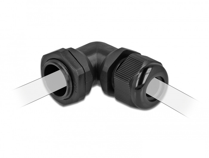 Delock Kabelverschraubung - Schwarz, RAL 9005