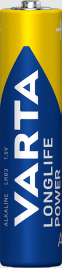 Varta Batterien AAA, 24 Stück, Longlife Power, Alkaline, 1,5V, Cube, ideal für Spielzeug, Funkmaus, Taschenlampen, Verpackung zu 90% recycelt, Made in Germany, Einwegbatterie, AAA, Alkali, 1,5 V, 24 Stück(e), Deutschland
