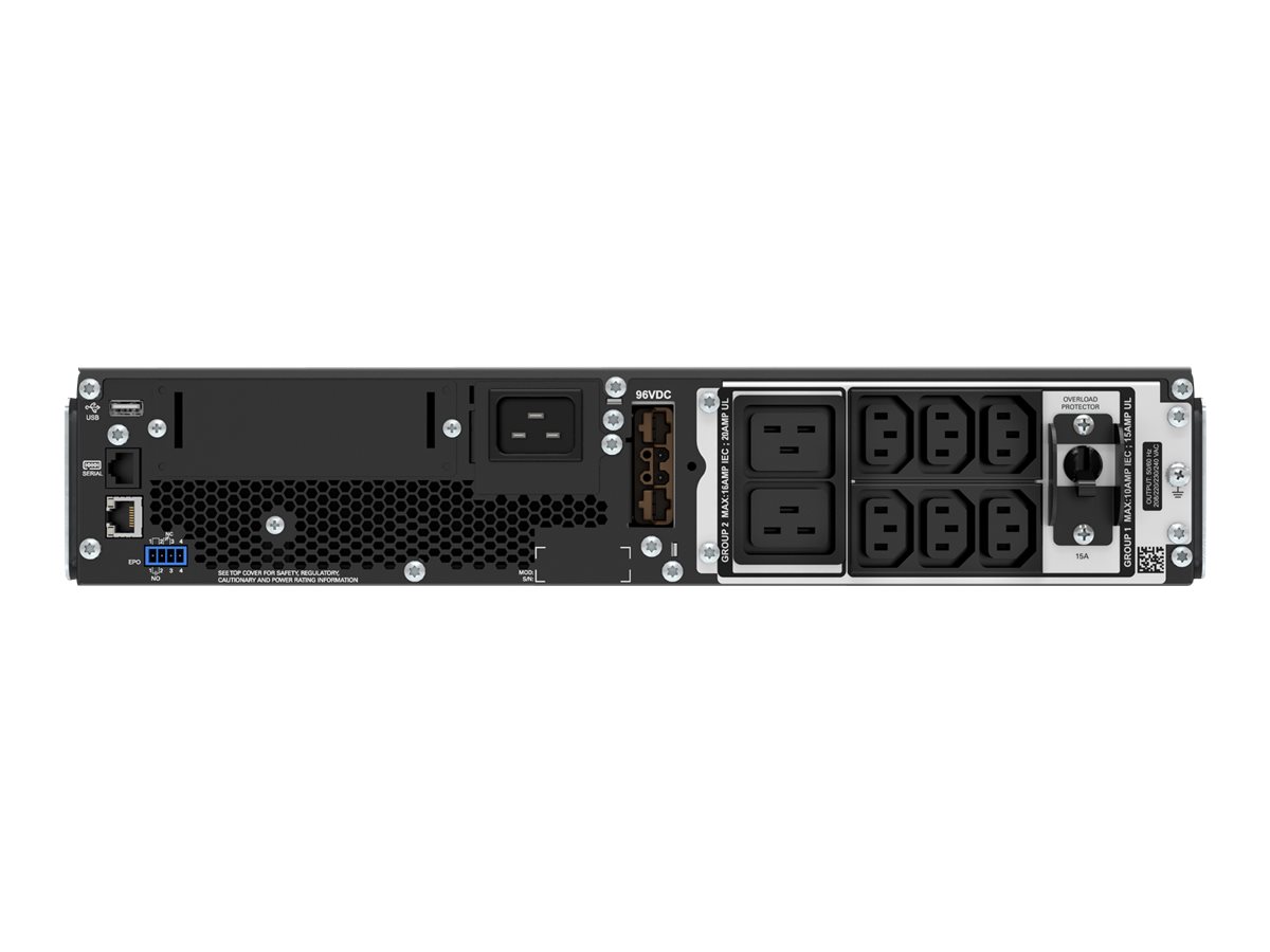 APC Smart-UPS SRT 3000VA RM - USV (Rack - einbaufähig) - Wechselstrom 208/230 V - 2700 Watt - 3000 VA - USB - Ausgangsanschlüsse: 8 - 2U - 48.3 cm (19") - Online-USV