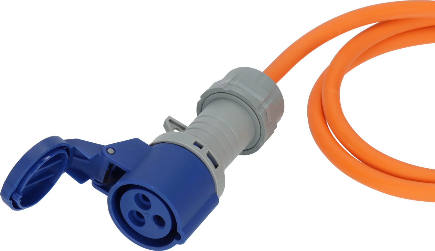 Brennenstuhl 1167650405, 5 m, Draußen, CEE, IP44, Ölbeständig, Orange
