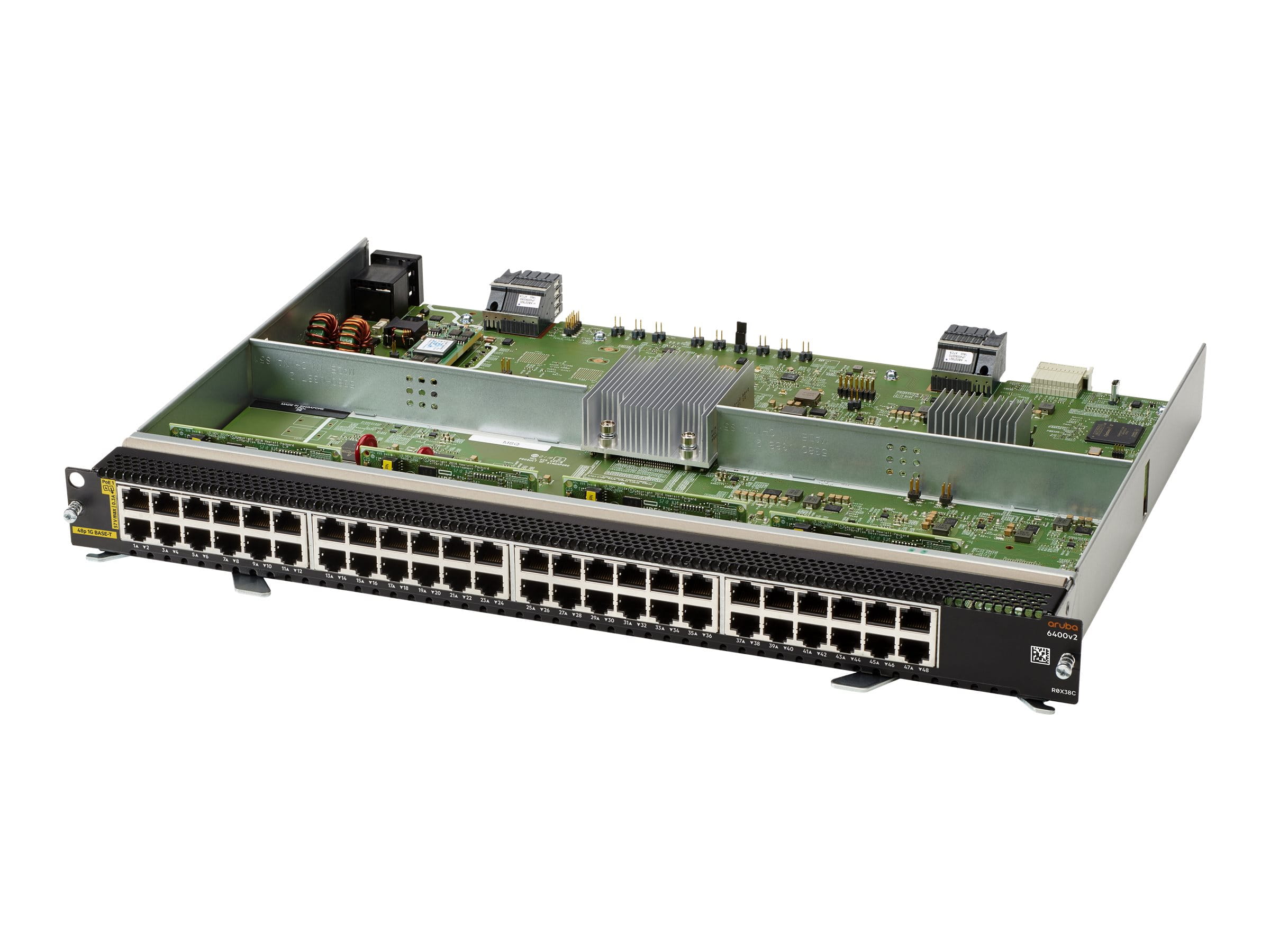 HPE Aruba Networking 6400 48-port 1GbE Class 4 PoE v2 Module - Switch - L3 - 48 x 10/100/1000 (PoE)