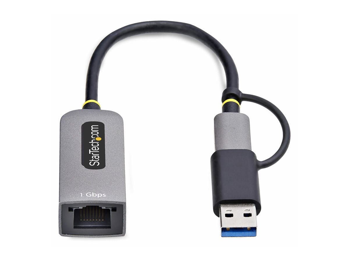 StarTech.com USB-C to Ethernet Adapter w/USB-A