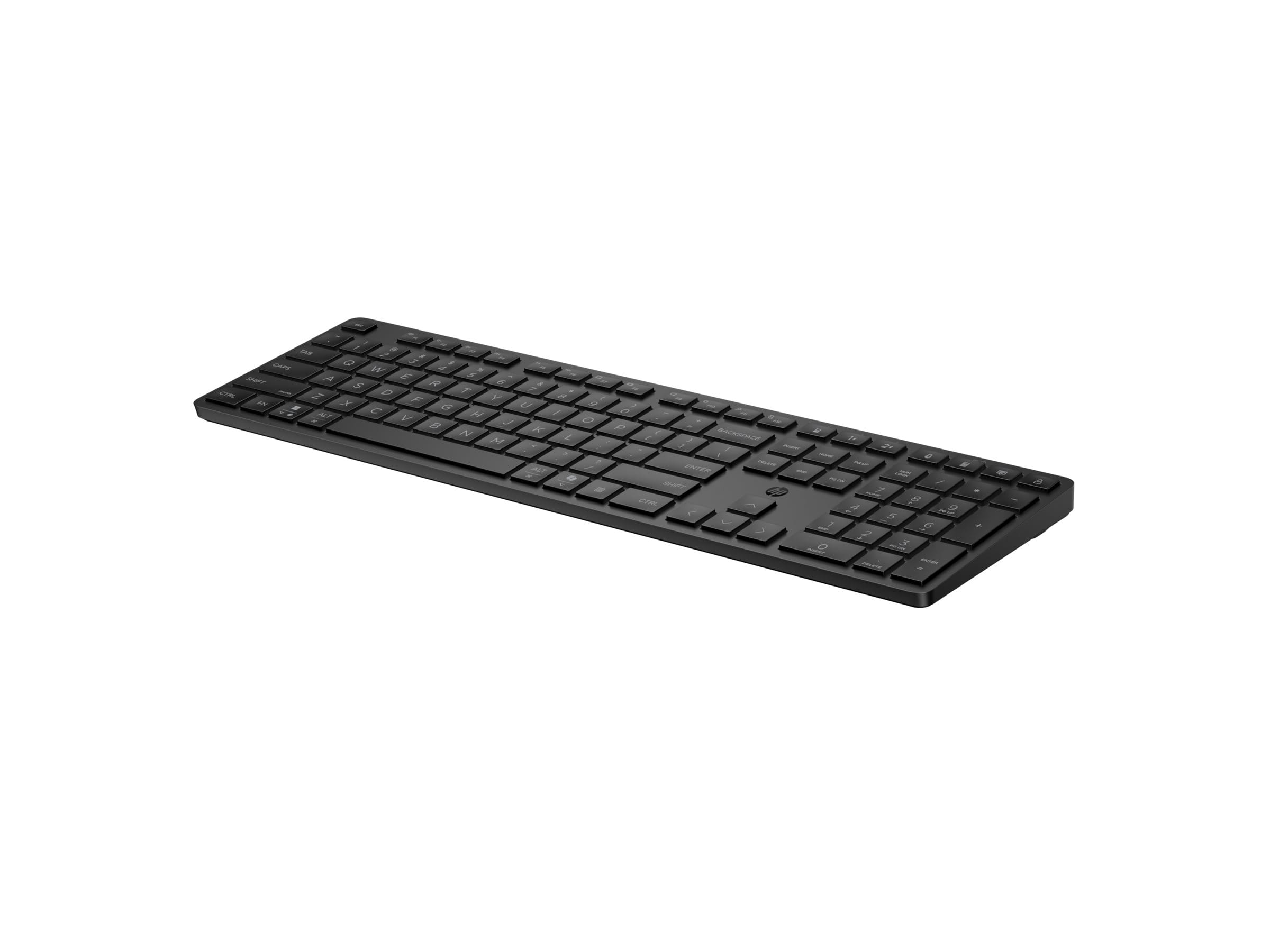 HP 495k - Tastatur - Dual-Modus, 3-Zonen-Layout, Multi-Gerät, flacher Tastenanschlag