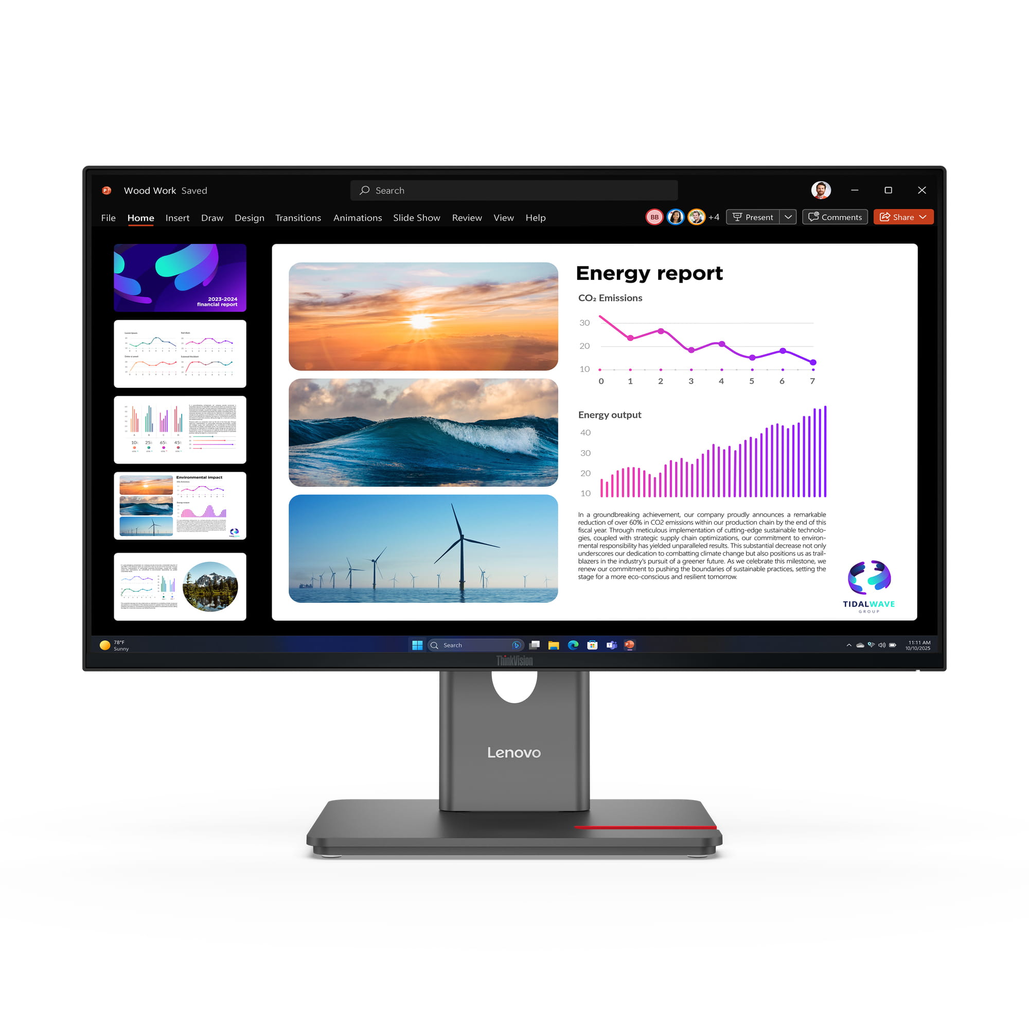 Lenovo ThinkVision P24Q-40 - LED-Monitor - 61 cm (24")