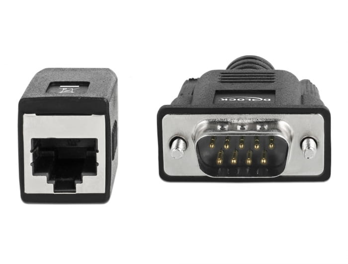 Delock Serieller Adapter - DB-9 (M) zu RJ-45 (W)