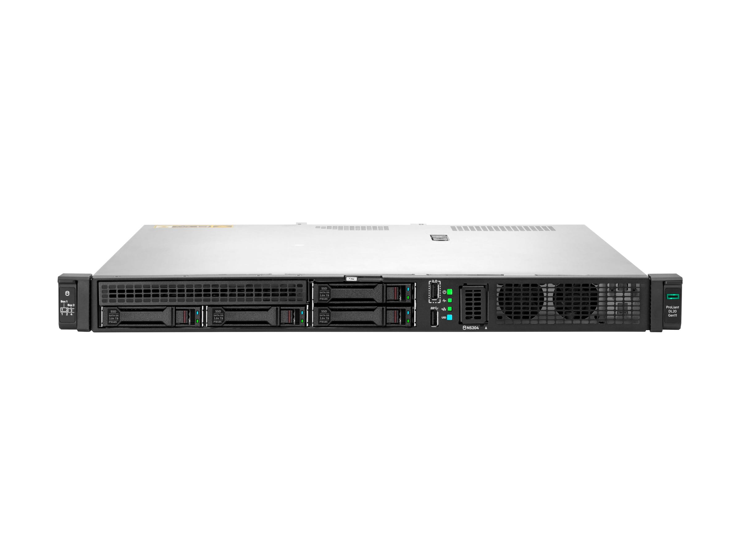 HPE ProLiant DL20 Gen11 - 1U - 1-Weg - 1 x Xeon 6333P / 3.1 GHz - RAM 32 GB - SATA - Hot-Swap 6.4 cm (2.5")