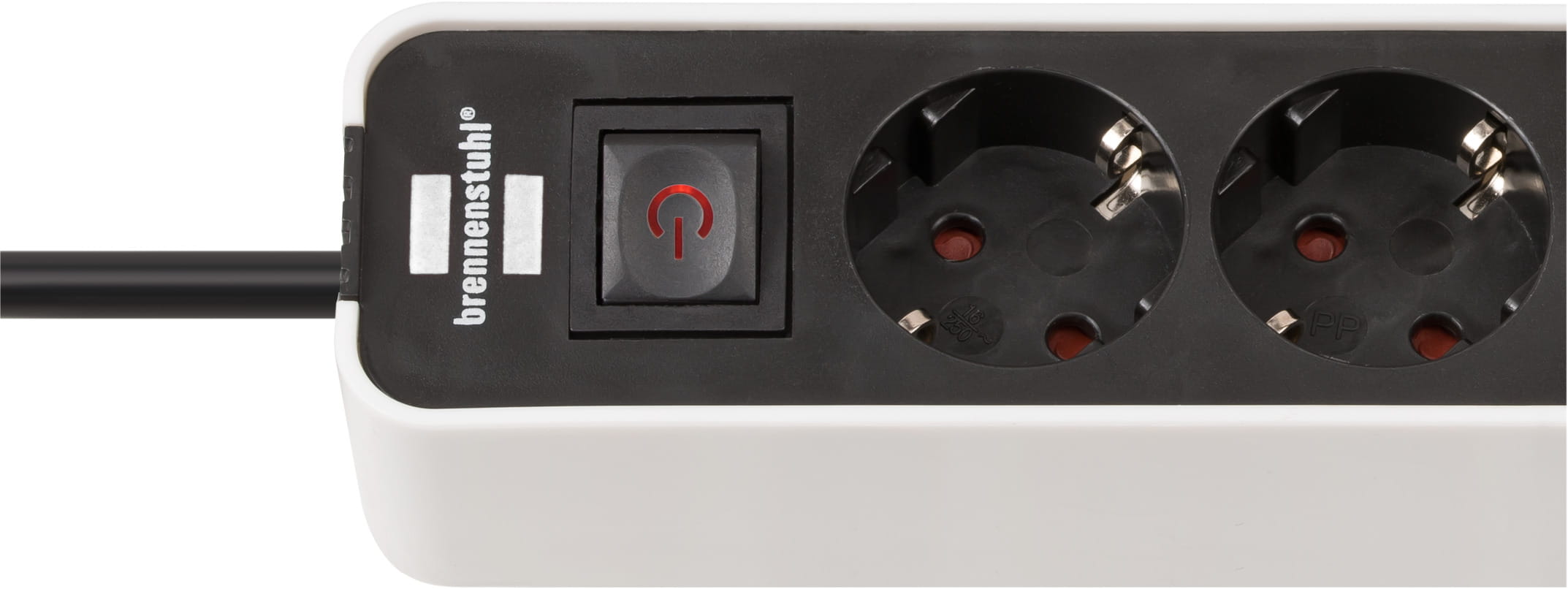 Brennenstuhl 1153240126, 1,5 m, Drinnen, Typ F, Type F (CEE 7/4), Abgewinkelt, IP20