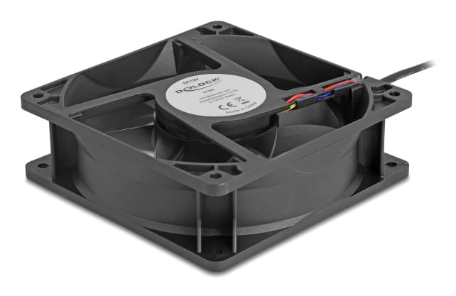 Delock Gehäuselüfter - axial - 120 mm - Schwarz