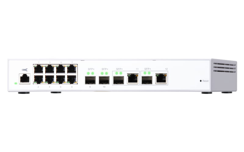 QNAP QSW-M408-2C - Switch - managed - 2 x 10 Gigabit SFP+ + 2 x C 10 G-Bit SFP+ + 8 x 10/100/1000